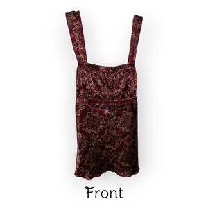 Self Esteem Sz Junior Medium Silky Empire tank - ties in the back EUC